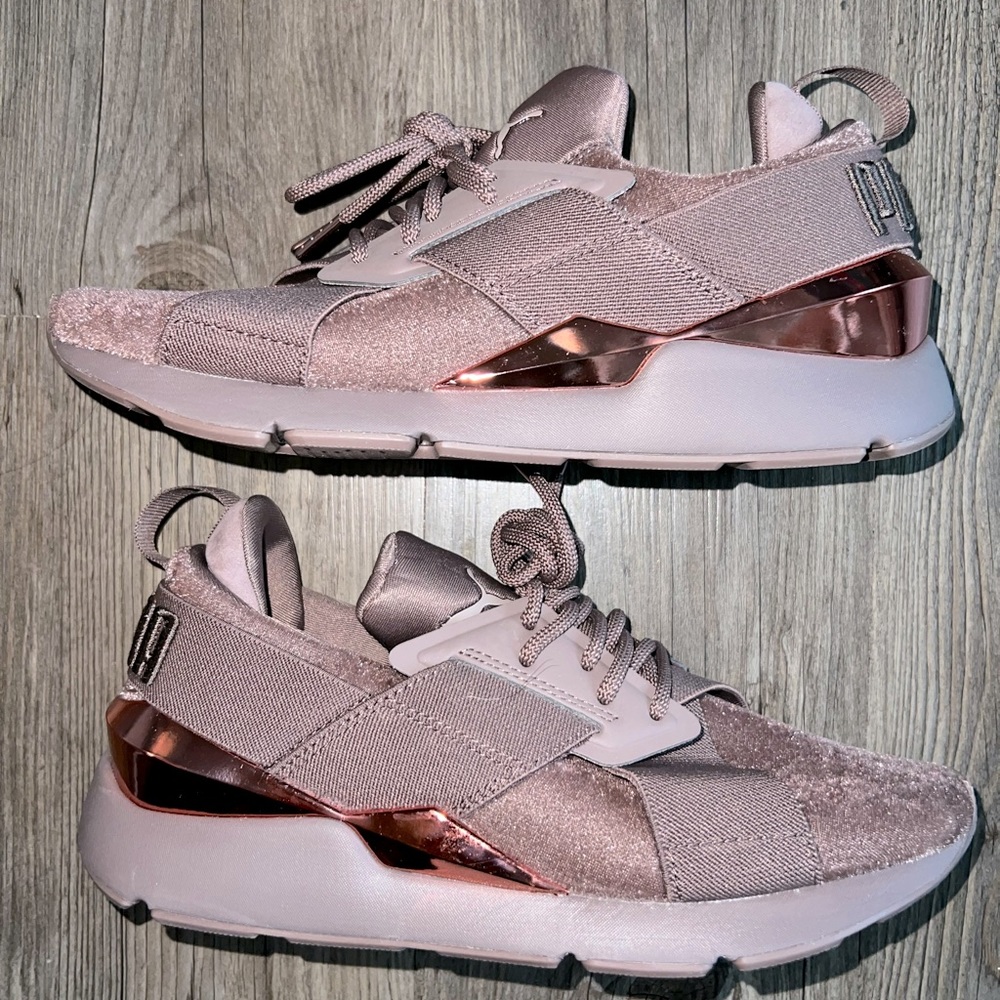 Puma Muse Lunar Glow Shoes Womens Sz 7 Brown Athletic Trainers